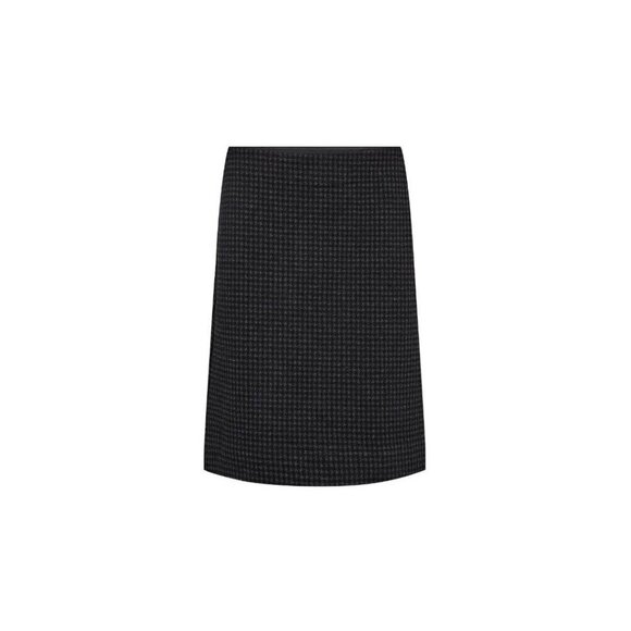 NWT SOYA CONCEPT Isobel Black & Charcoal Houndstooth Print Skirt - Picture 5 of 5